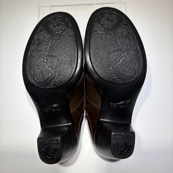 Dansko 3307457800 Brown Leather Slip-On Mule Heel Women's Size 6 - Picture 7 of 8